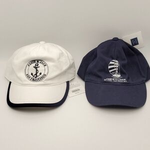 2 NEW W/ TAGS JANIE AND JACK NAVY BLUE & WHITE 6 TO 8 SIZE